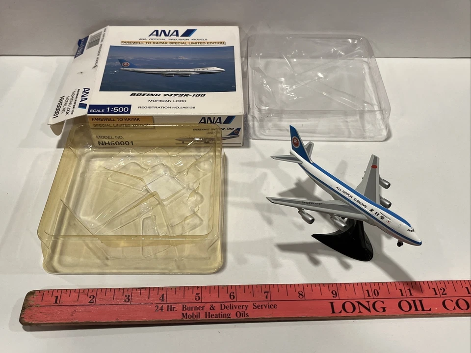 1:500 Herpa Special Edition ANA Nippon Airlines Airways Boeing 747 Scale Model - Image 2 of 4