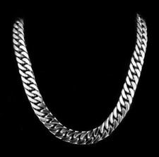 Large 15mm 24'' 60cm Stainless Steel Mens Cool Cuban Curb Chain Necklace Heavy