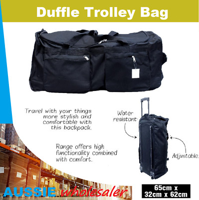 Rolling Duffle Trolley Bag 65cm Travel 