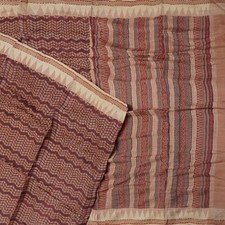 Vintage Purple Sarees 100 Pure Silk Printed Indian Sari 6YD Decor Craft Fabric