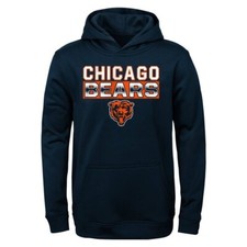 Chicago Bears Boys NFL Official with Tags 4-18 LS Fleece Hoodie - XL 14/16