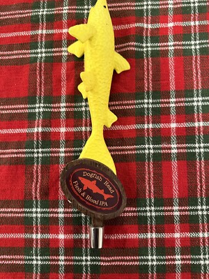 Dogfish Head Flesh & Blood IPA Fish Ale Beer Tap Handle 12.25 Inches
