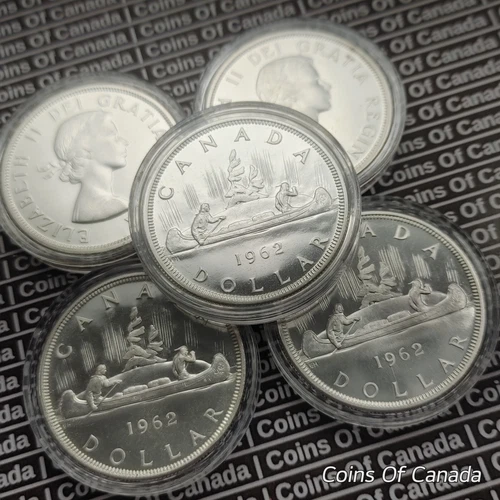1962 Canada Silver Dollar UNCIRCULATED Coin - Multiple Available #coinsofcanada