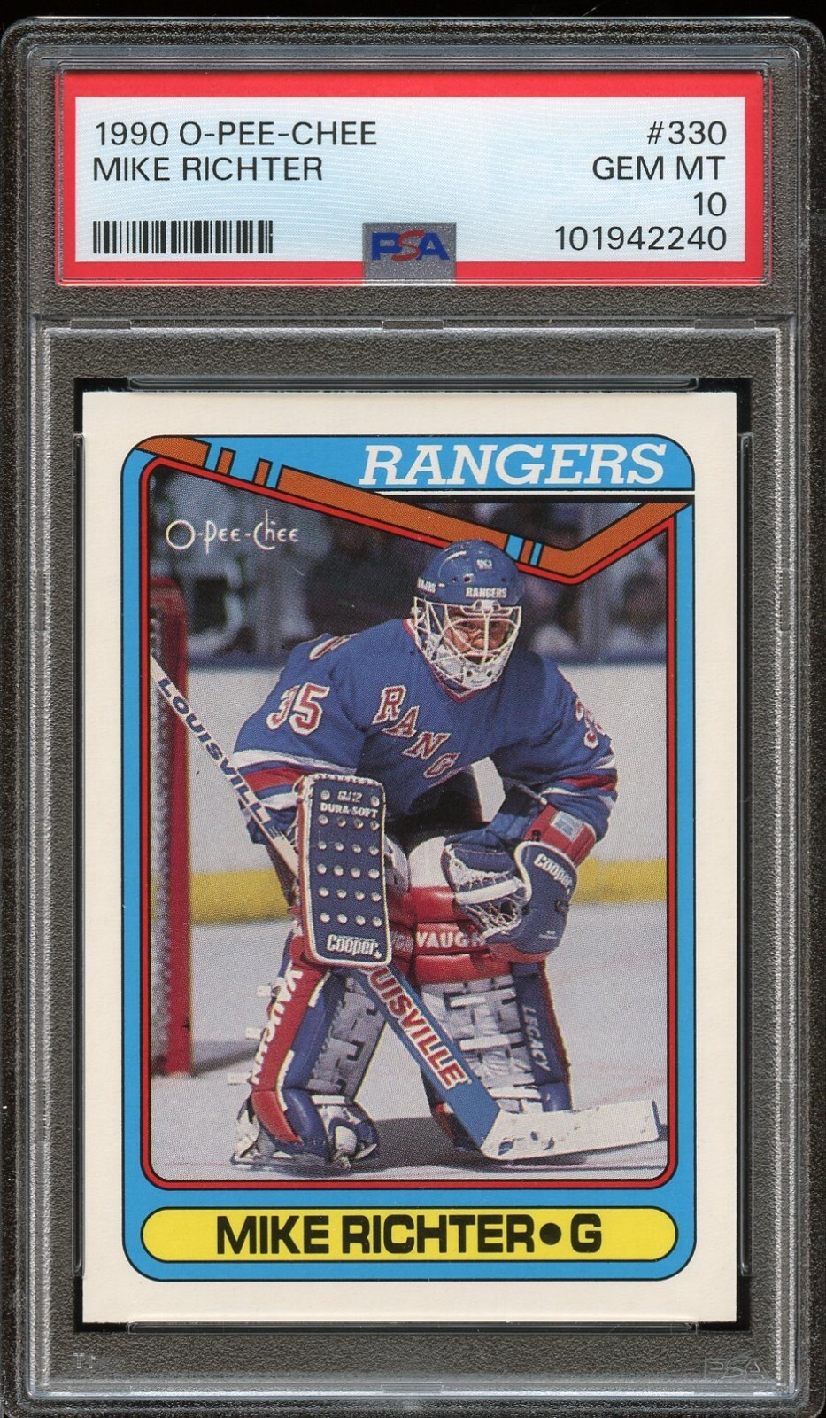 1990 O-Pee-Chee #330 Mike Richter PSA 10