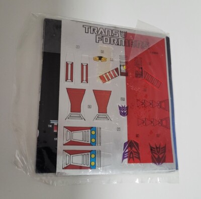 Vintage G1 Transformers Thrust Paperwork Factory Sealed