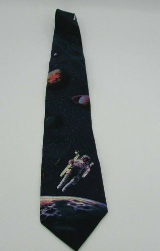 Wembley Space Astonaut Men's Silk Neck Tie (H-1)