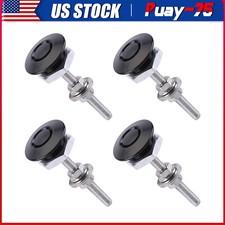 4x Quick Release Fasteners Kit For Car Trunk Fender Hatch Lid Aluminum Bumper 4x Quick Release Fasteners Kit For Car Trunk Fender Hatch Lid Aluminum Bumper