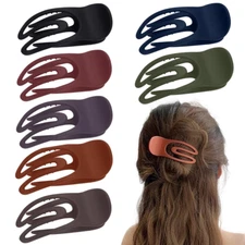 7 PCS Curved Hair Clip Classical Duckbill Hair Barrettes No Slip French Conco...