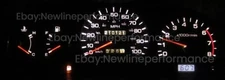 White Cluster LED Bulb kit For Nissan D21 Hardbody Truck with RPM Tach 1994-1997