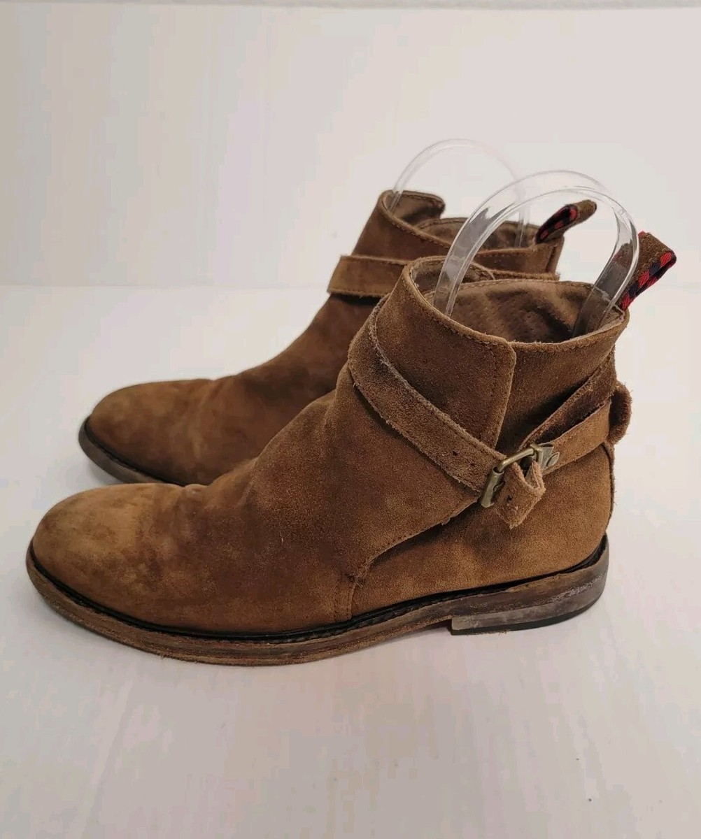 Polo Ralph Lauren Bryson Jodphur Mens Casual Suede Buckled Boots Size 15 Brown Polo Bryson Boot | eBay main image 4