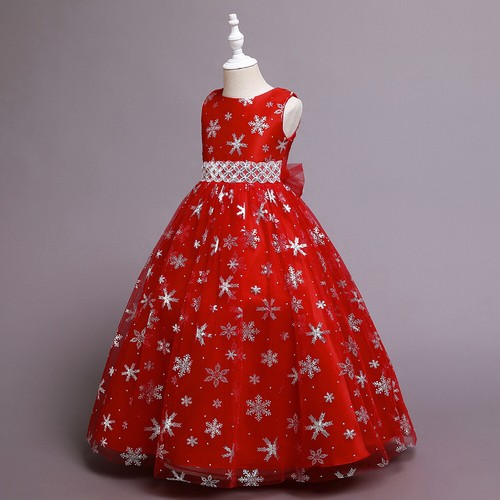 Kids Flower Girls Princess Dress Prom Party Bridesmaid Christmas Hallowmas Gown - Picture 7 of 29