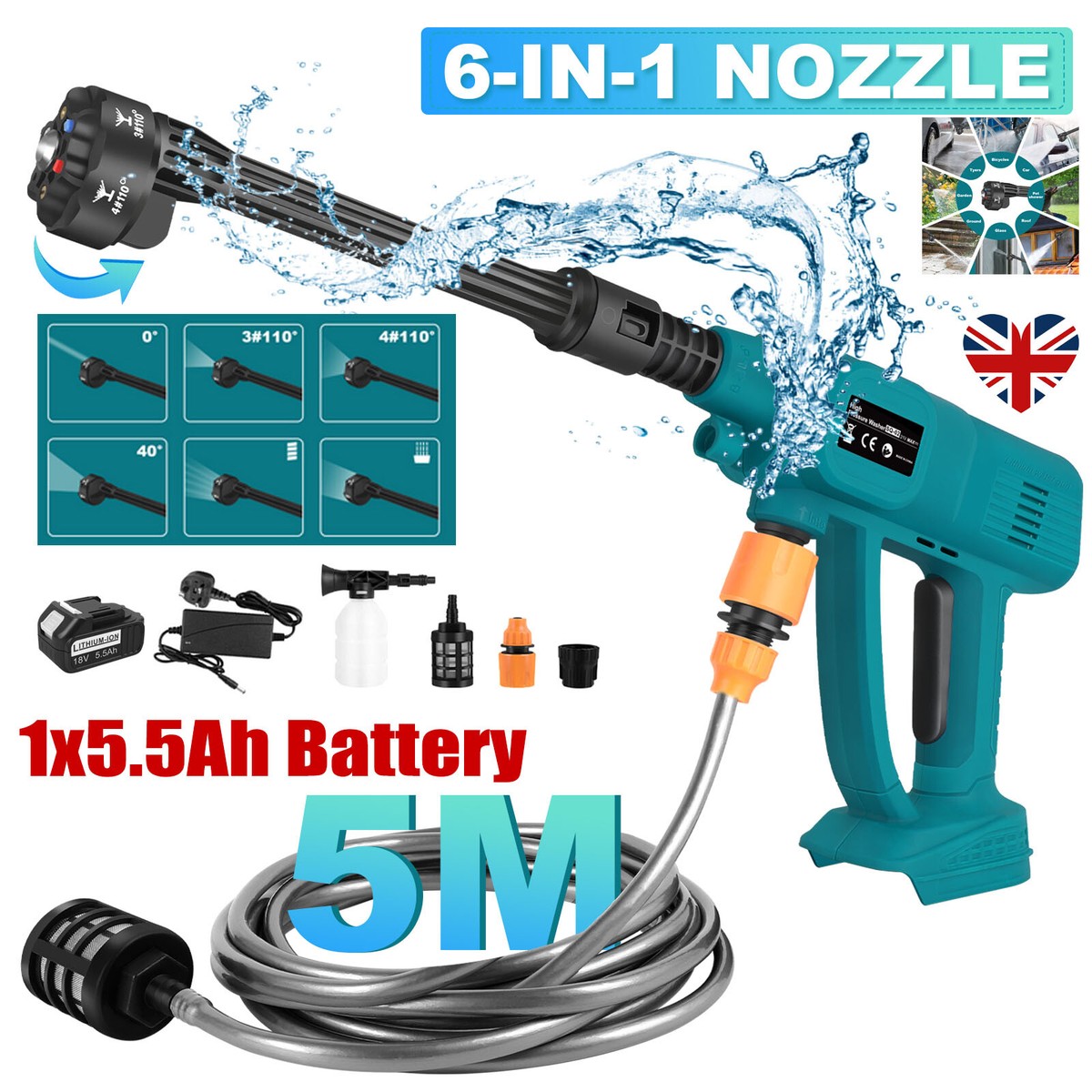 Milwaukee Tool Milwaukee Cordless Power Washer Milwaukee Battery