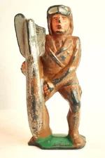 BARCLAY American Dime Store Manoil Lead Doughboy Holding a Missile USA