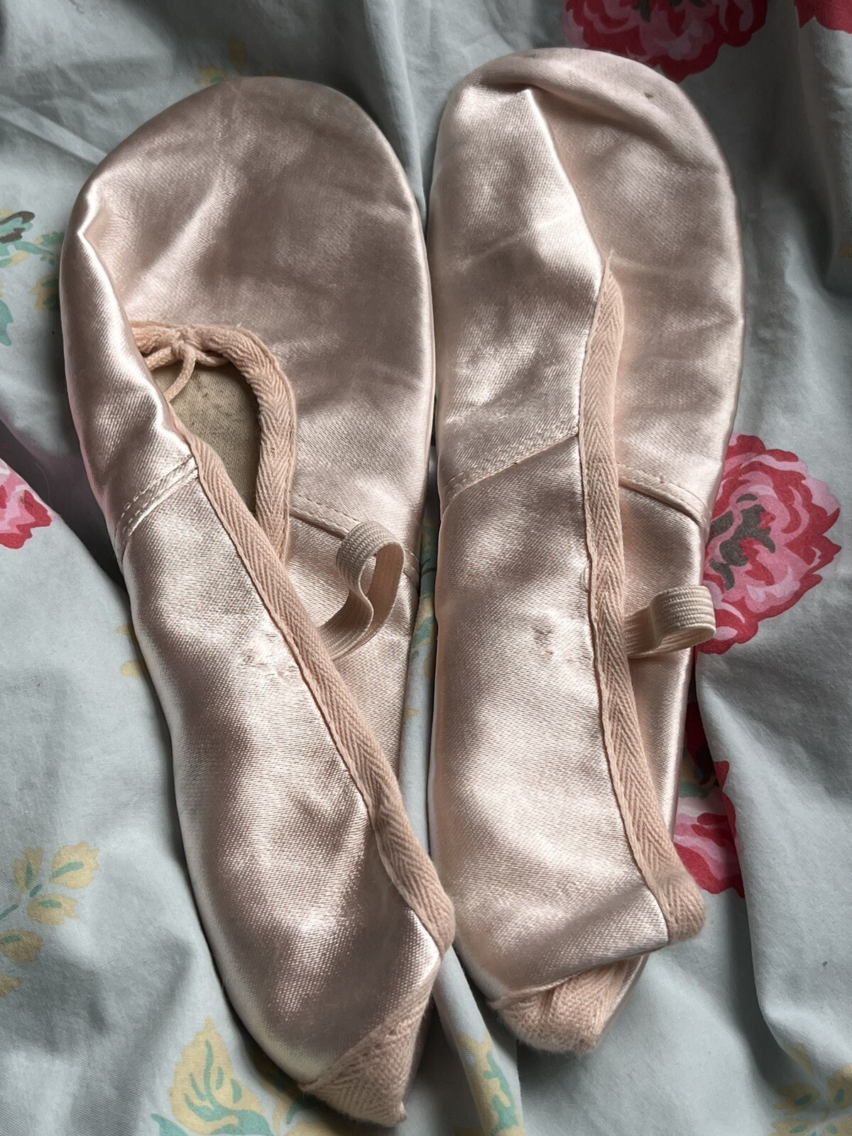 Katz Pink Satin Splitsole Ballet Shoes eBay