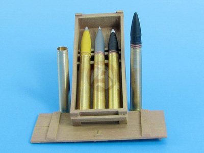 Eureka XXL 1/35 8.8cm Sprgr.Patr. L/4.5 HE Ammo & Crate Tiger I E KwK.36 A-3516