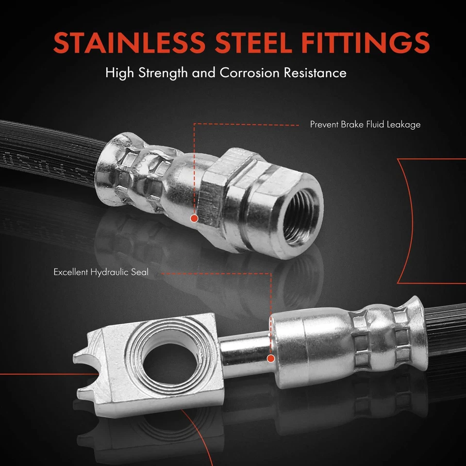 Mangueira hidráulica de freio traseira para Audi Q3 Quattro VW CC Golf Ganzrack R Tiguan - Imagem 4 de 4