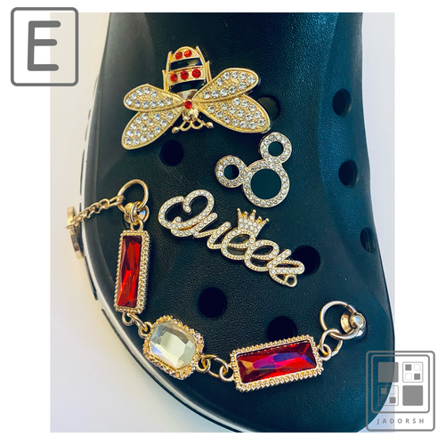 4pc Crocs Charm Luxury Designer Crocs Charms for Croc Premium Bling Jewelry - Picture 10 of 36
