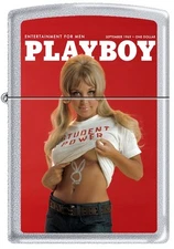 Zippo Playboy September 1969 Cover Satin Chrome Windproof Lighter NEW RARE