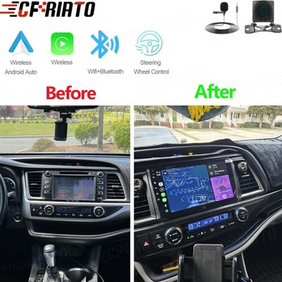 10'' For Toyota Highlander 2015-2019 JBL Car Stereo Radio Carplay Android 15 Cam
