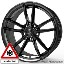 18 Zoll UX24 concave Alufelgen 8x18 5x112 ET45 in schwarz glänzend für VW