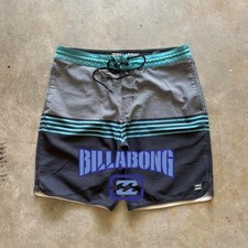 Vintage Billabong Swimming Trunks Cargo Surf Board Shorts - 34