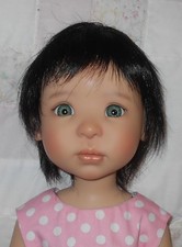 WEE 3 NANKI-PU Doll Wig SIZE 10/11 BLACK Short Slightly Layered  Bangs YT NWT