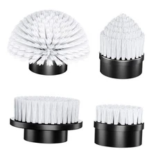 4 Replaceable Brush Heads for  21V Electric Spin Scrubber, Cordless Shower 