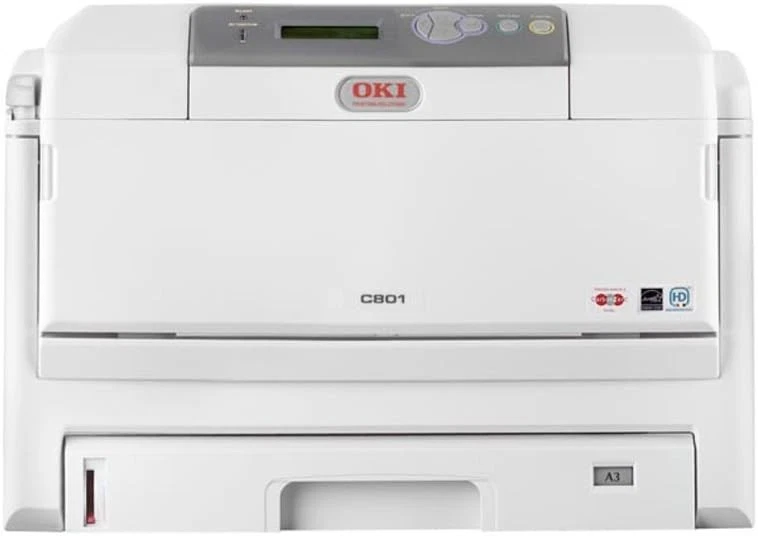 OKI C801N NETWORK WORKGROUP OFFICE 1200DPI FAST 32PPM A3 LED COLOR LASER PRINTER - Image 3 of 4