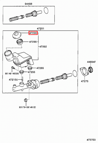 Genuine Hilux LN172 LN171 LN170 LN167 LN166 Brake Master Cylinder Reservoir Cap - Picture 19 of 20