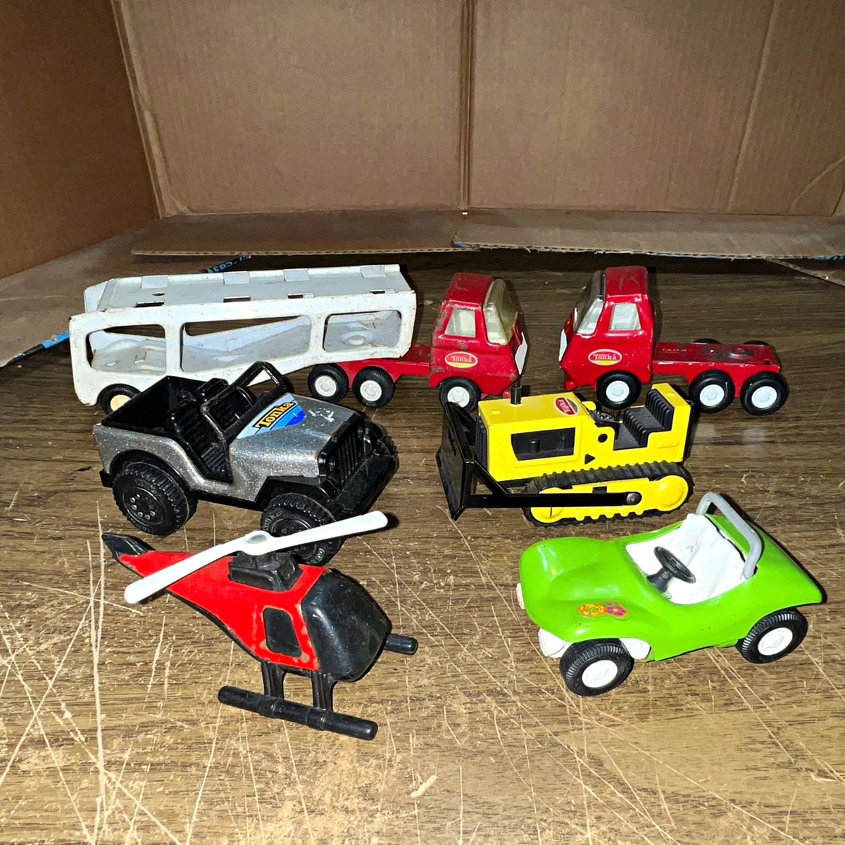Tonka Jeep Multi-Color Vintage Manufacture Diecast Cars, Trucks