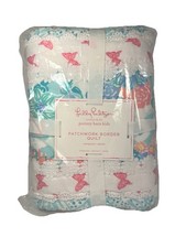 Pottery Barn Kids Lilly Pulitzer Butterfly Baby Quilt 50  x 36  Toddler Infant