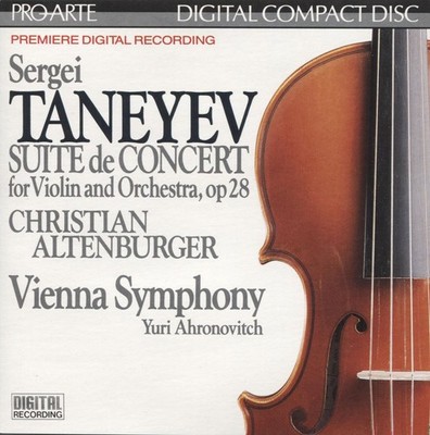 Vienna Symphony Taneyev: Suite de Concert for Violin and Orches (CD) (US IMPORT)