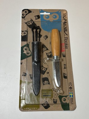 MORAKNIV Made in Mora Sweden ROOKIE Wood Handle Sheath NEW IN PACK Hard to Find