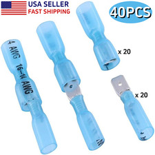 40PCS Heat Shrink Spade Connectors Wire Terminals Male Female Quick Disconnect