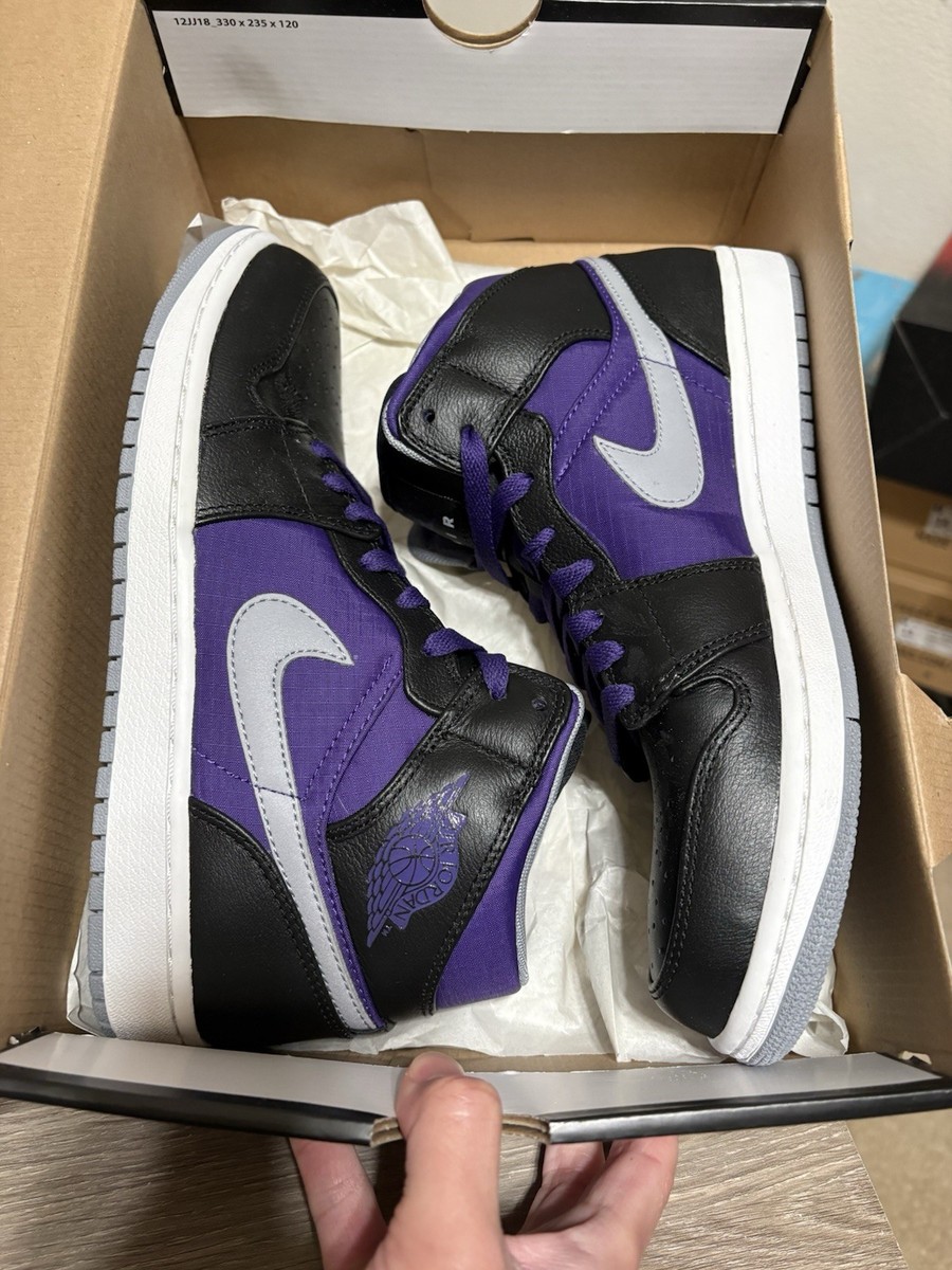 Air Nike ハイカット ブラック/パープル 1 Jordan Air Nike Jordan eBay | Size Men's DO5047-005 Black Purple Field KO 1 シューズ(男性用)