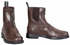 TuffRider Ladies Baroque Front Zip Paddock Boots w/ Metal Zipper