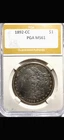 1892 - CC Morgan Silver Dollar Uncirculated  PGA Holder - Carson City - Key Date
