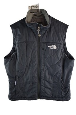 THE NORTH FACE schwarze wattierte Weste Größe S Damen durchgehender Reißverschluss Freizeit Outdoor