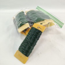 Lot Of 10 Jffx Floral Wire, 38 Yards 22 Gauge Flexible Green Flower Wire Crafts