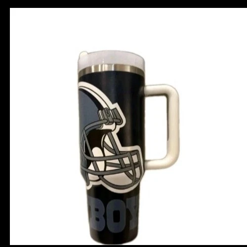 Dallas Cowboys Fútbol Personalizado 40oz Acero Aislado Vaso Deportivo Regalo NFL Foto 2 de 4