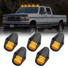 5PCS Amber LED Cab Roof Marker Running Lights for 1984-1997 F150 F250 F350 Su...