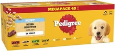 PEDIGREE Puppy Dog Food Pouches Chunks in Jelly 40 x 100 g Multipack 4.33 per kilo