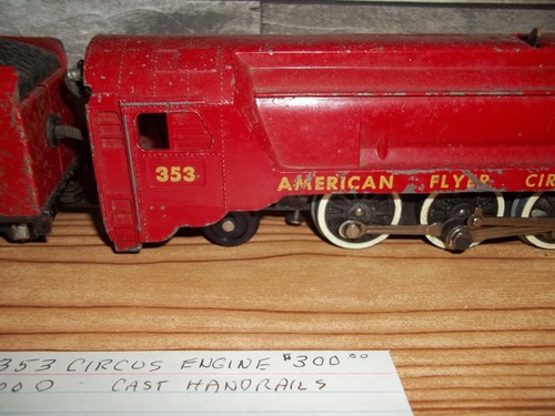 Vintage American Flyer 353 Circus Steam Locomotive w/Tender Original - Picture 7 of 20
