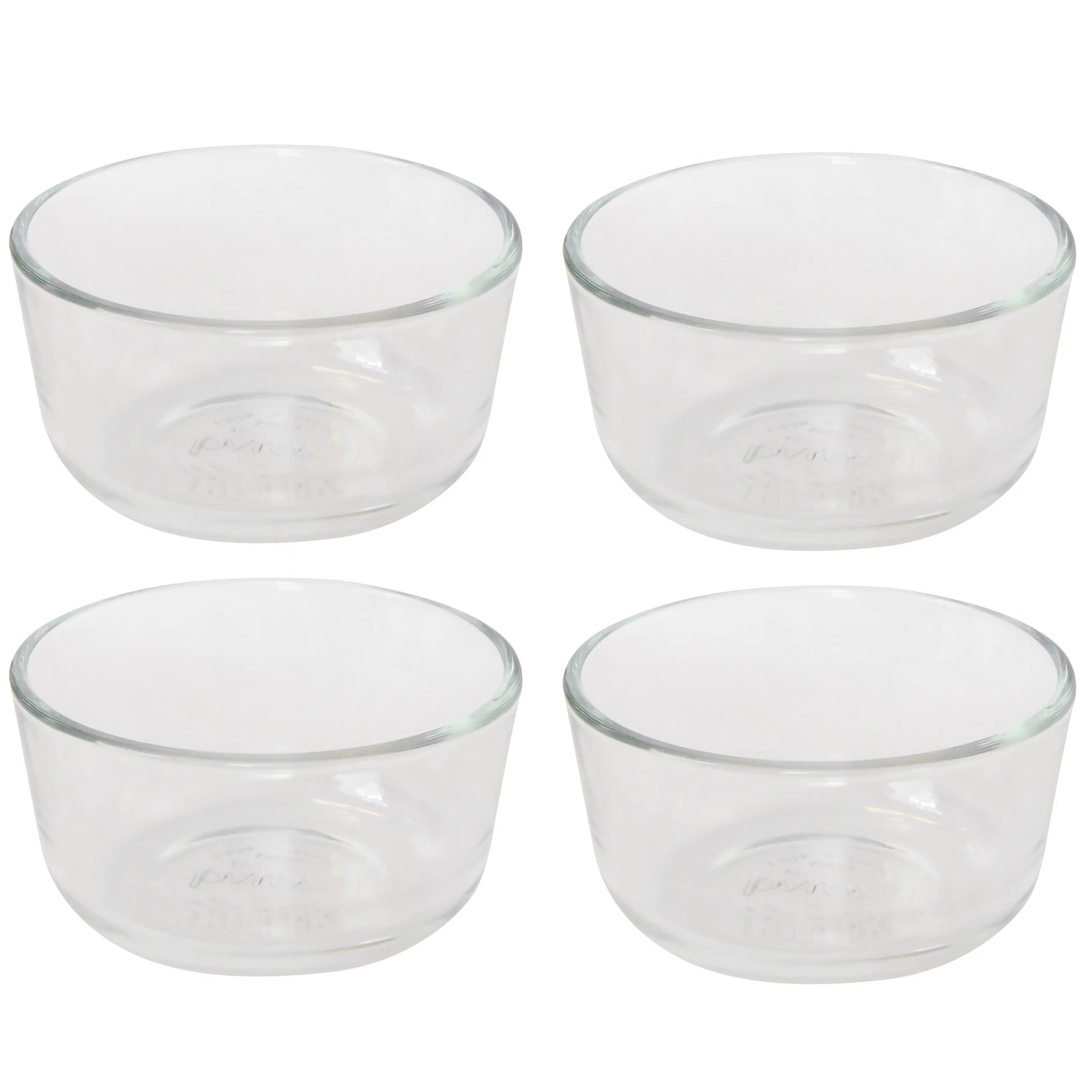 Pyrex 7202 1-Cup Glass Bowl (4-Pack)