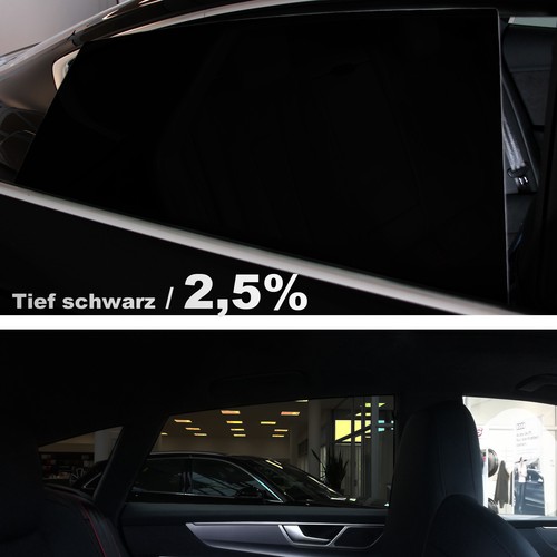 Passgenaue Tönungsfolie Audi A8 Limousine 2009-2017 Schwarz Folie - Bild 2 von 5