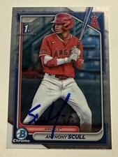 2024 BOWMAN CHROME PROSPECTS 1ST ANTHONY SCULL SIGNED CARD