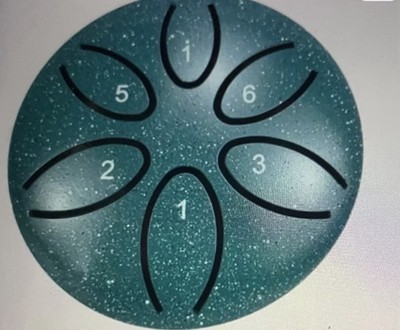 3  Steel Ethereal Drum, Handpan Style Drum with Mallet, Soft & Pleasant Melody
