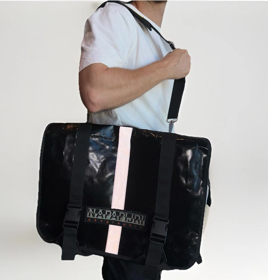 DDP Napapijri PVC Bolso Mensajero Raro Viaje Exterior Activo Talla XL Foto 4 de 4