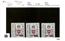 Bosnia & Herzegovina - Serb, Postage Stamp, #24-26 Mint NH, 1993