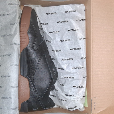 Supra BREAKER LOW MENS BLACK-GUM 10.5 Leather